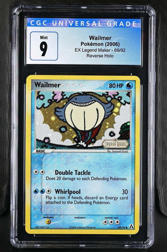 2006 Pokémon TCG Wailmer #69/92 English CGC 9