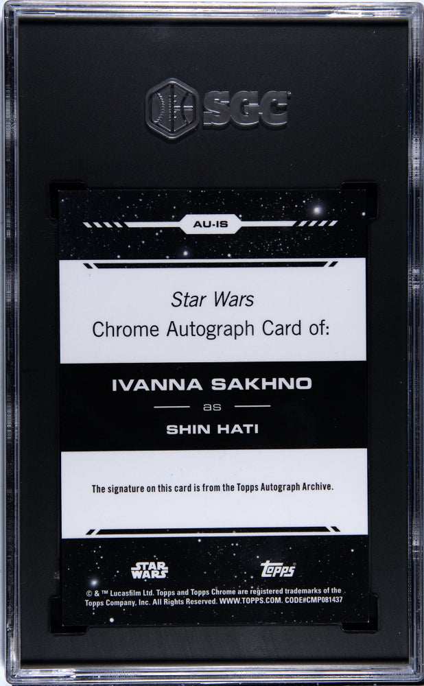 2024 Topps Chrome Star Wars Ivanna Sakhno #AU-IS SGC 9.5