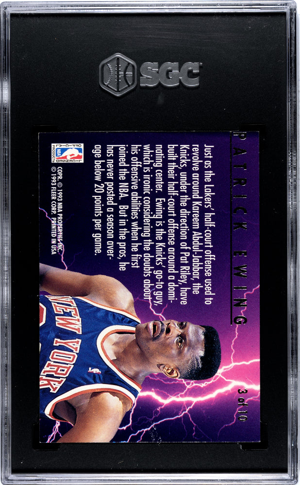 1993 Fleer Ultra Patrick Ewing #3 Scoring Kings SGC 8