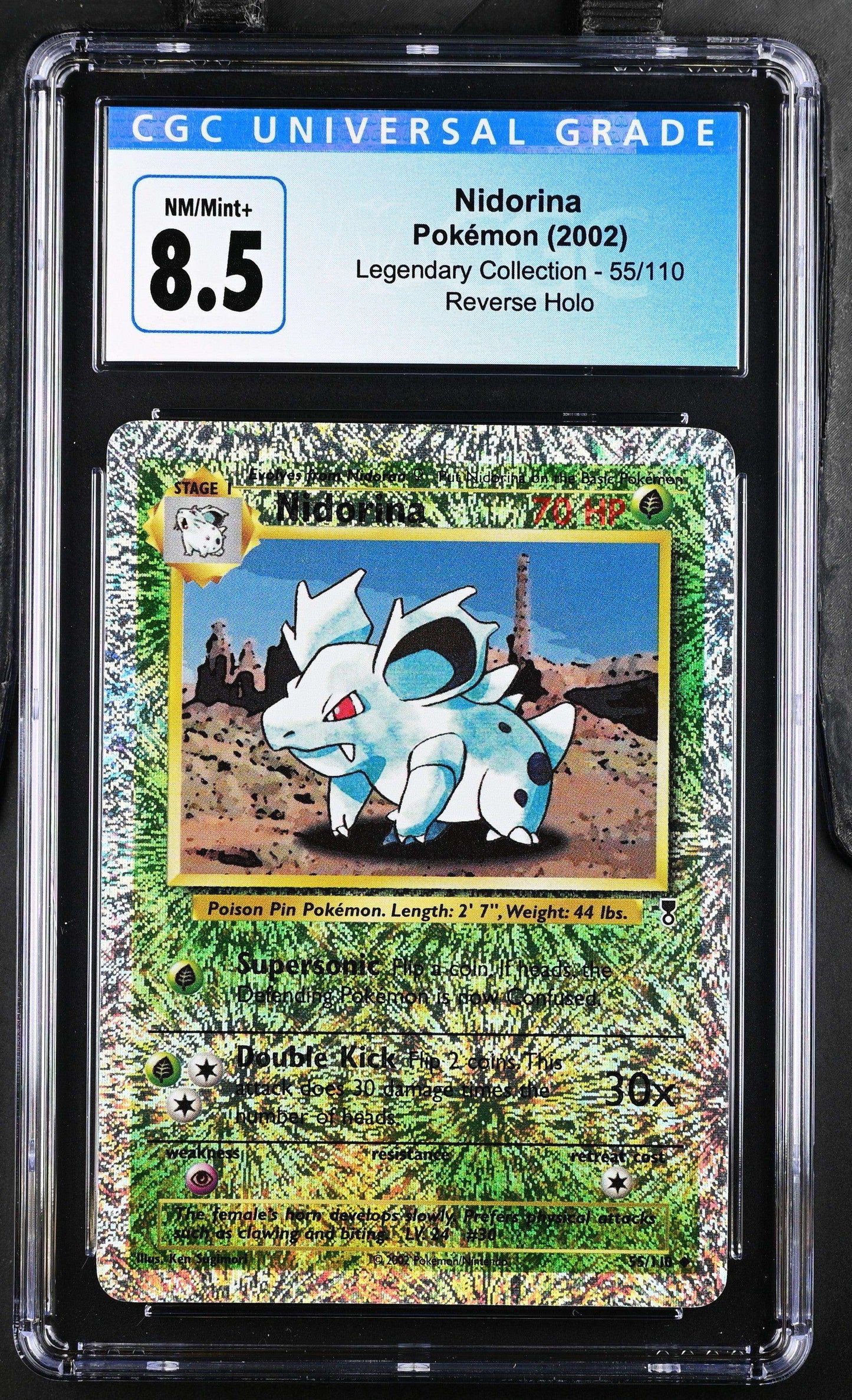 2002 Pokémon TCG Nidorina #55/110 English CGC 8.5