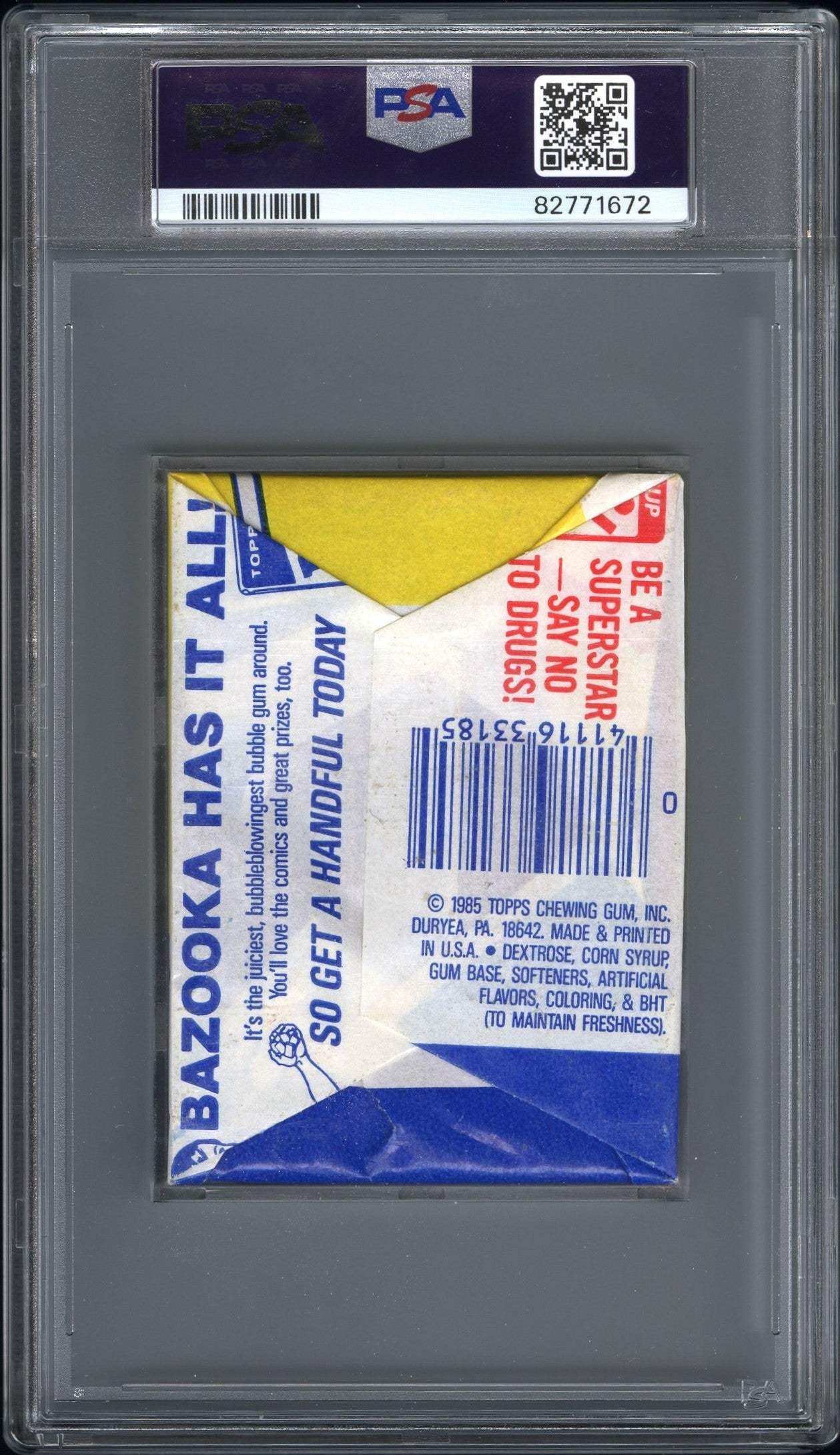 1985 Topps Hockey Wax Pack Wax Pack PSA 7