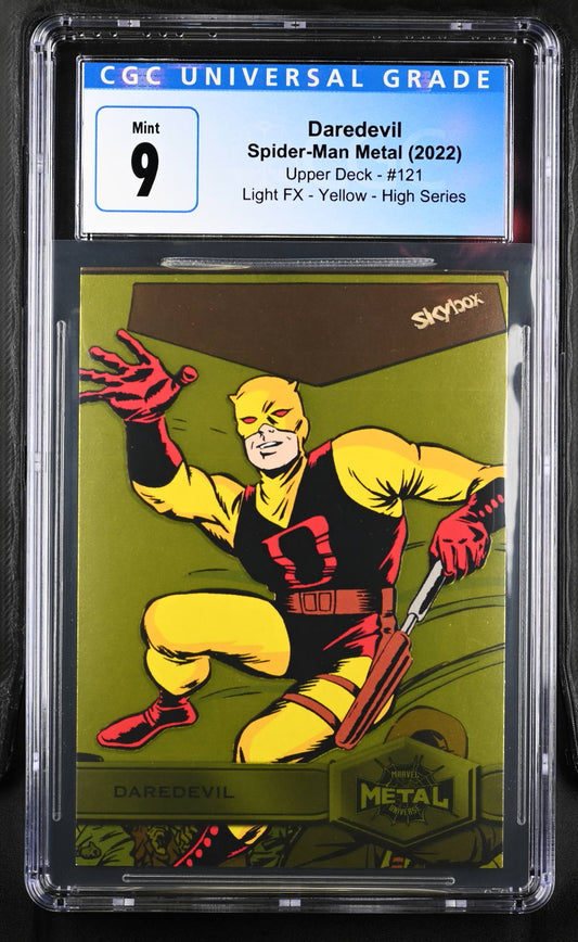 2022 Spider-Man Metal (2022 Upper Deck) Daredevil #121 CGC 9