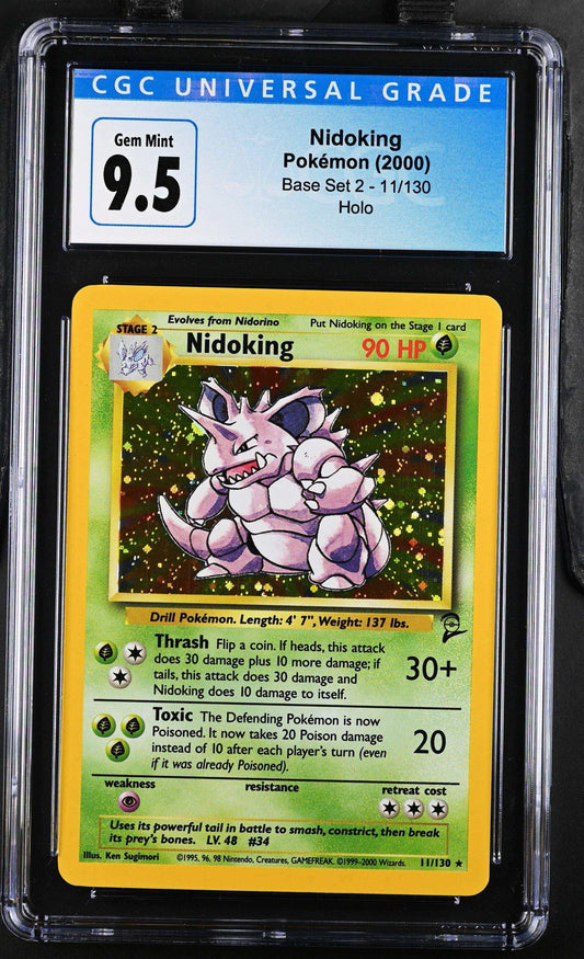 2000 Pokémon TCG Nidoking #11/130 English CGC 10