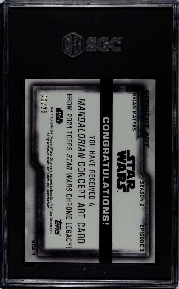 2021 Topps Chrome Star Wars Legacy Brian Matyas #MCA-9 SGC 10