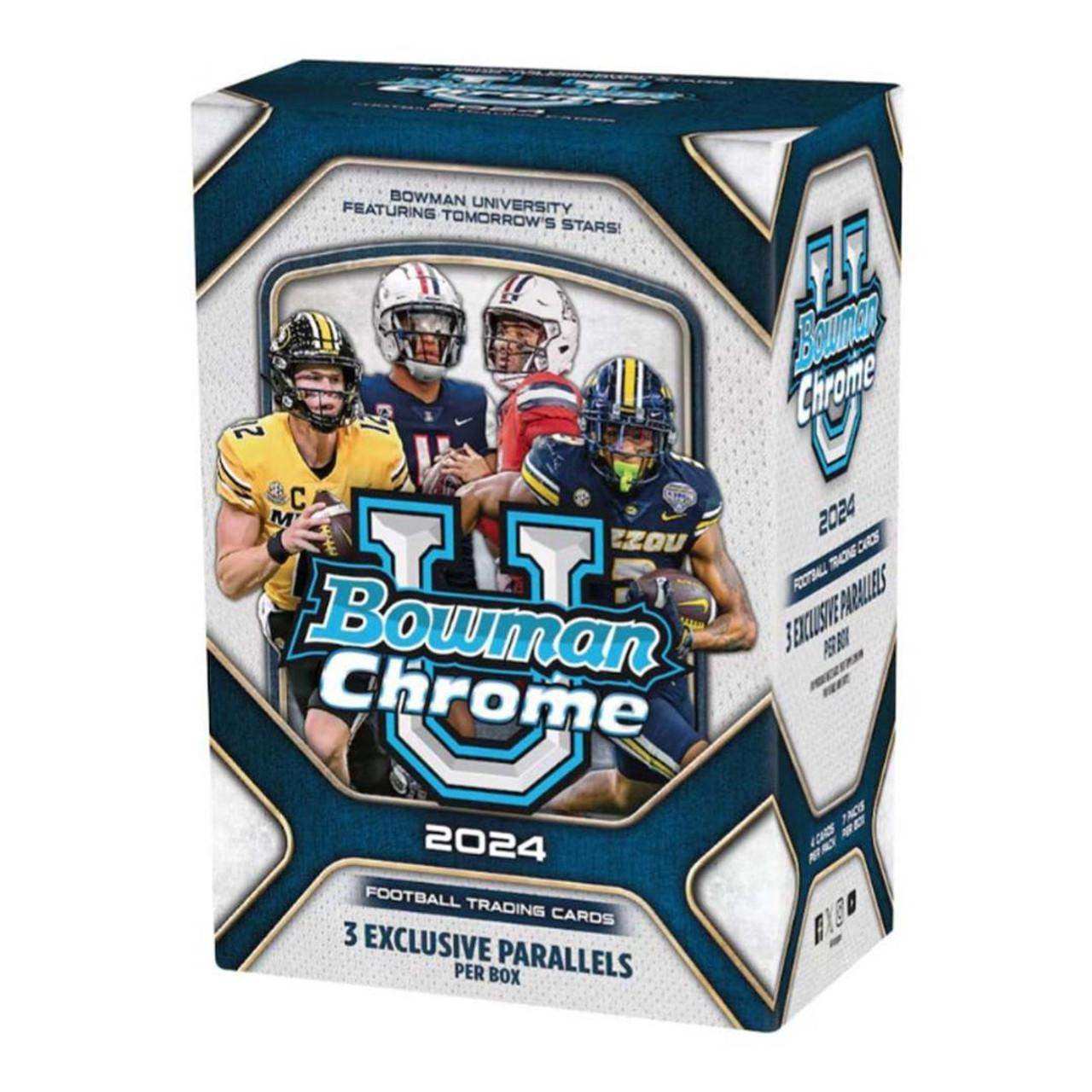 2024 Bowman University Chrome Football Blaster Box