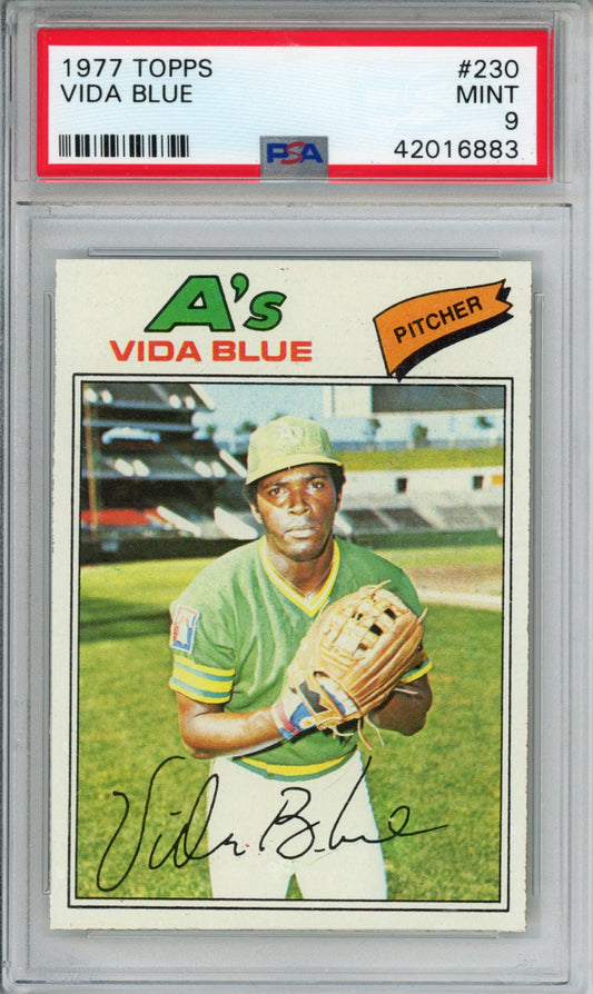 1977 Topps Vida Blue #230 PSA 9