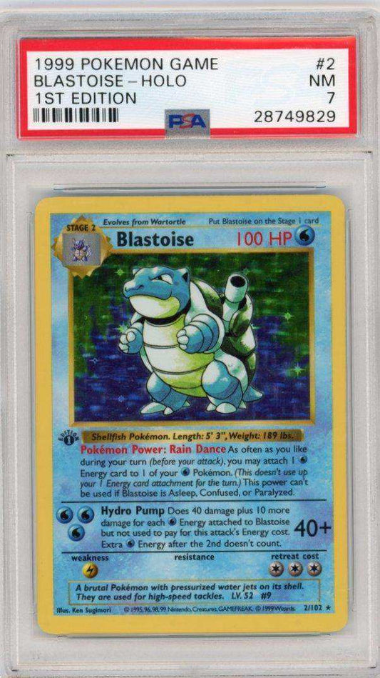 1999 PokéMon TCG Blastoise #2 PSA 7