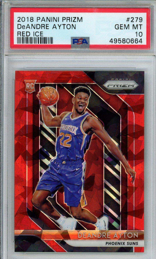 2018 Panini Prizm DeAndre Ayton #279 Red Ice PSA