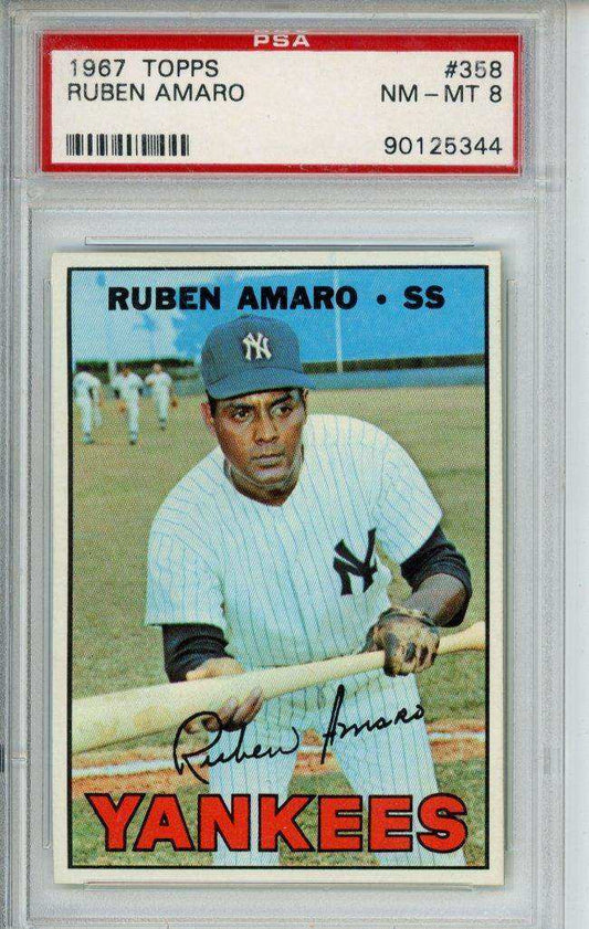 1967 Topps Ruben Amaro #358 PSA 8