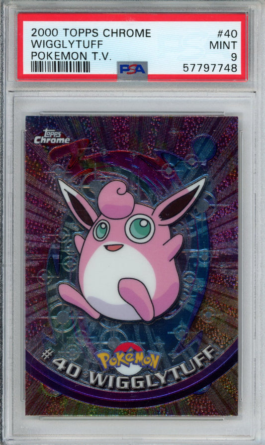 PokéMon TCG Wigglytuff #40 Pokemon T.V. PSA 9