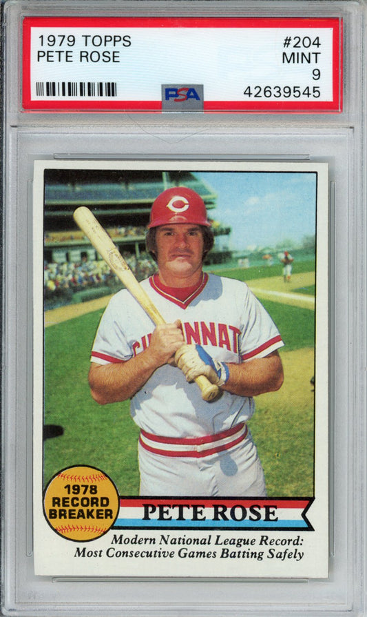 1979 Topps Pete Rose #204 PSA 9