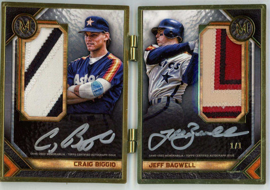 2023 MUSEUM JEFF BAGWELL CRAIG BIGGIO #MFDAP-BB 1/1