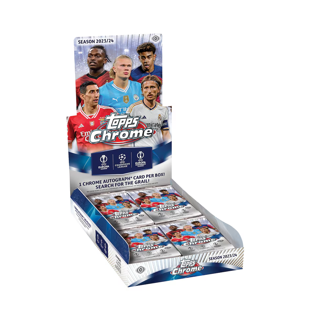 2023-24 Topps Chrome UEFA Club Competitions Hobby Box