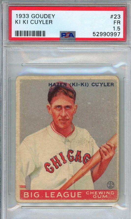 1933 Goudey Ki Ki Cuyler #23 PSA 1.5