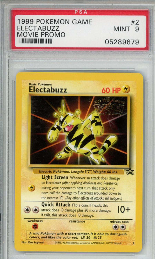 PokéMon TCG Electabuzz #2 Movie Promo PSA 9