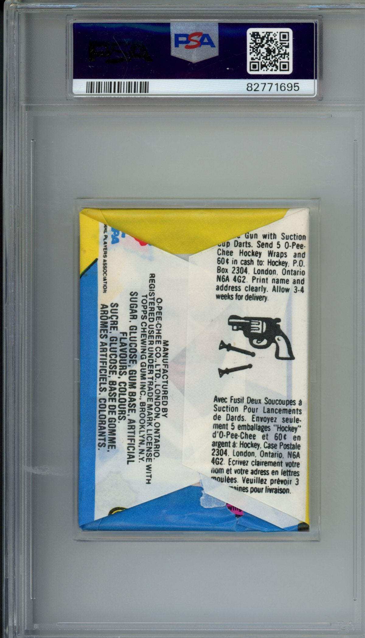 1980 O.P.C. Hockey Wax Pack Wax Pack PSA 7