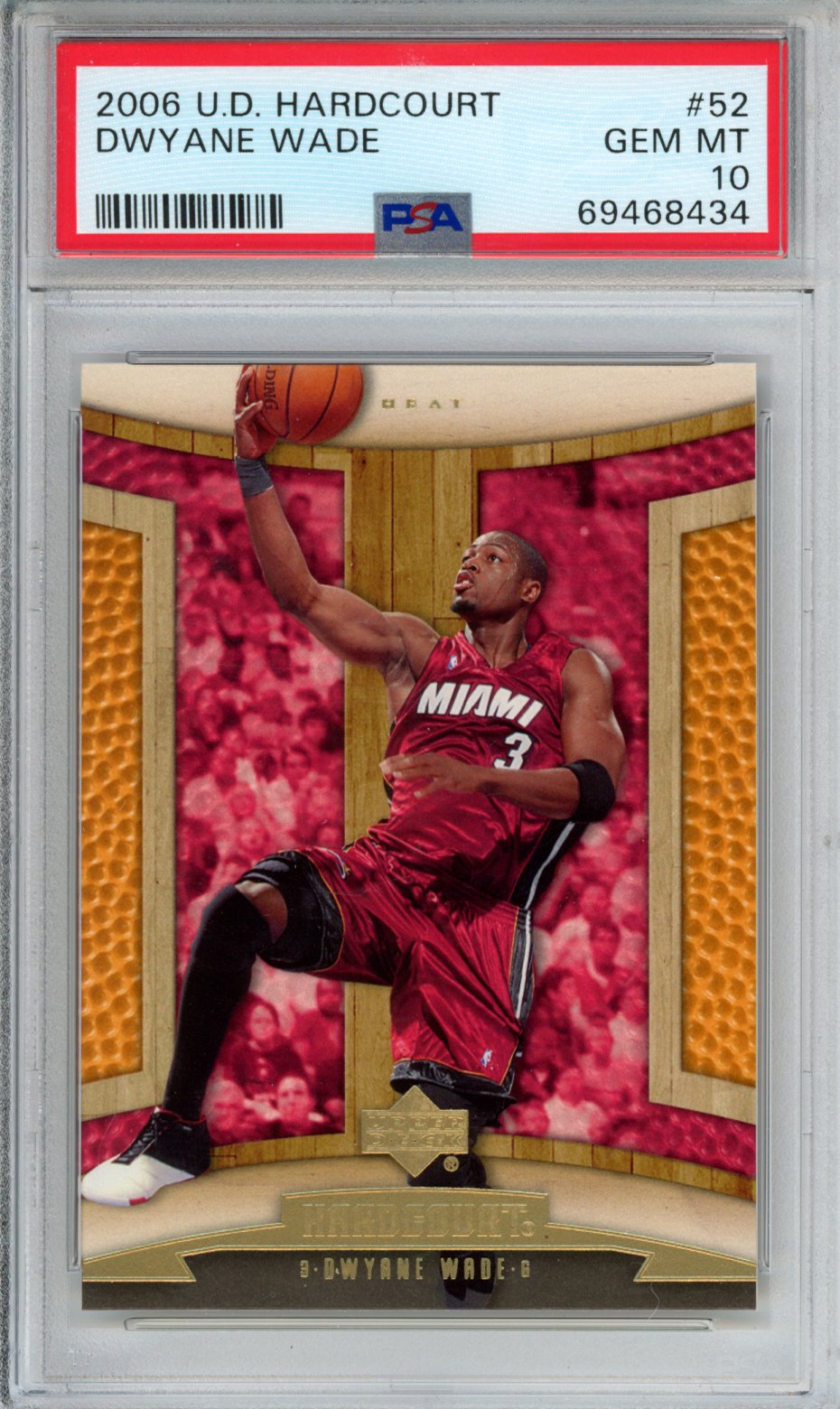 2006 Upper Deck Hardcourt Dwyane Wade #52 PSA 10