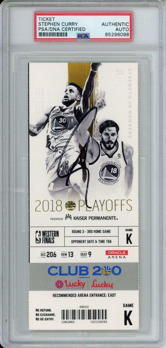 2018 Stephen Curry PSA A Auto A