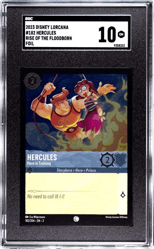 HERCULES #182 2023 DISNEY LORCANA RISE OF THE FLOODBORN FOIL SGC 10 GEM