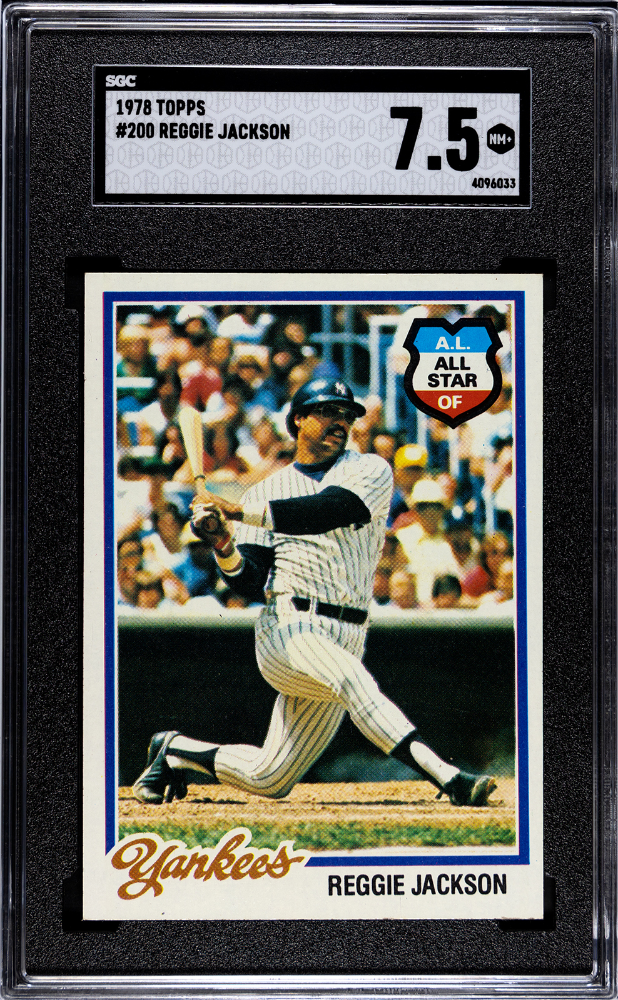 REGGIE JACKSON #200 1978 TOPPS - SGC 7.5 NM+