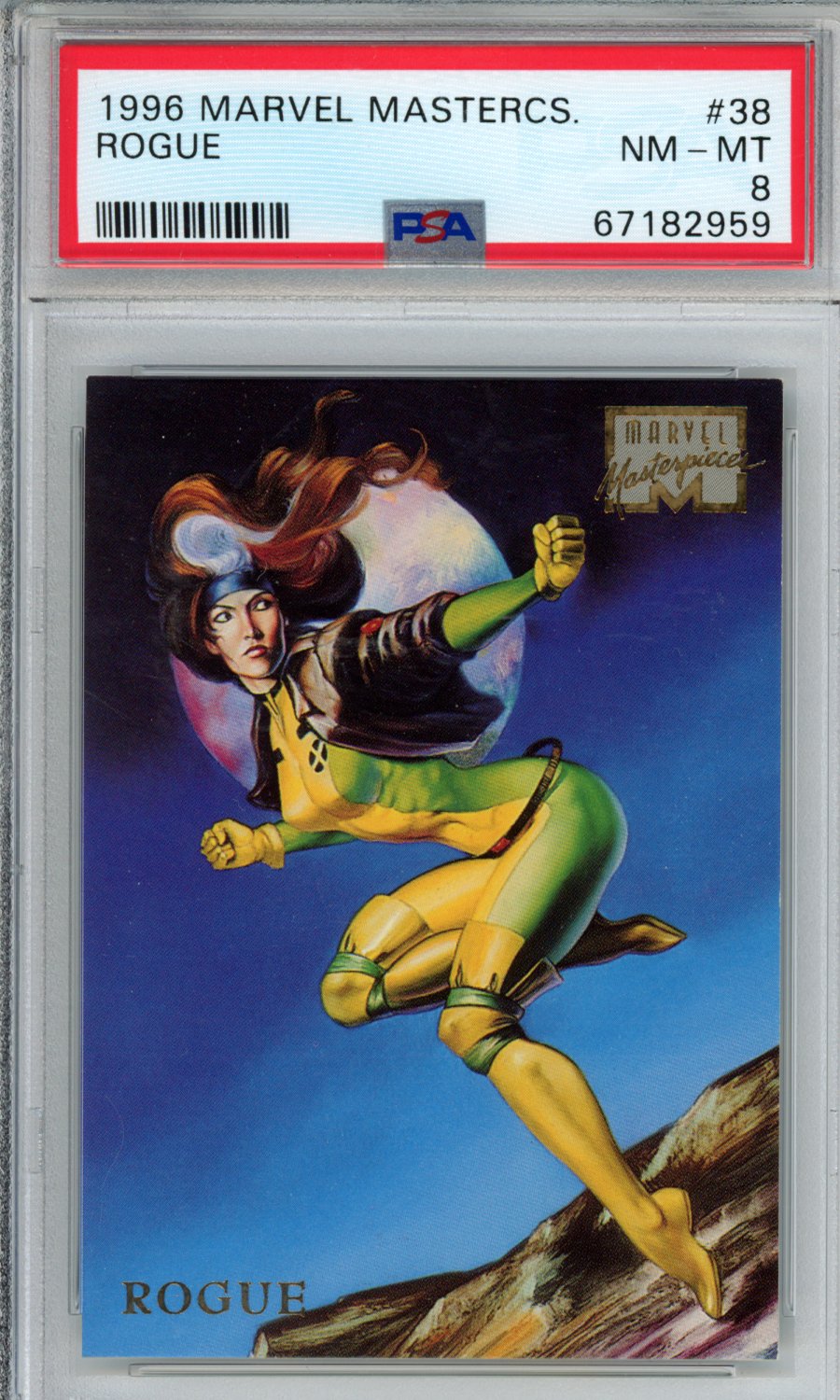 1996 Marvel Masterpieces Rogue #38 PSA 8