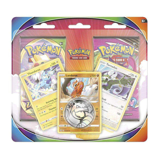 Tornadus, Thundurus & Landorus Cards with 2 Booster Packs & Coin