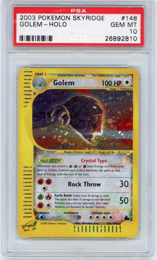 2003 PokéMon TCG Golem #148 PSA 10