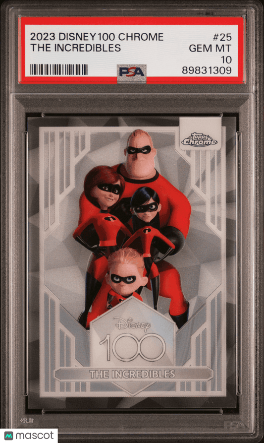 2023 Topps Chrome Disney100 The Incredibles #25 PSA 10