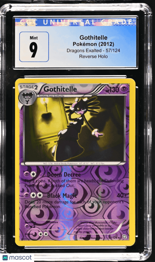 2012 Pokémon TCG Gothitelle #57/124 English CGC 9