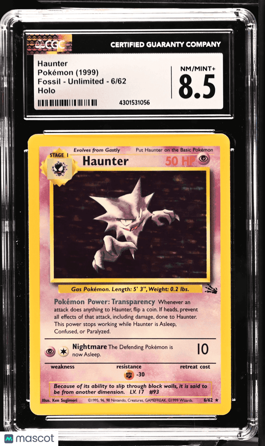 1999 Pokémon Haunter #6/62 English CGC 8.5