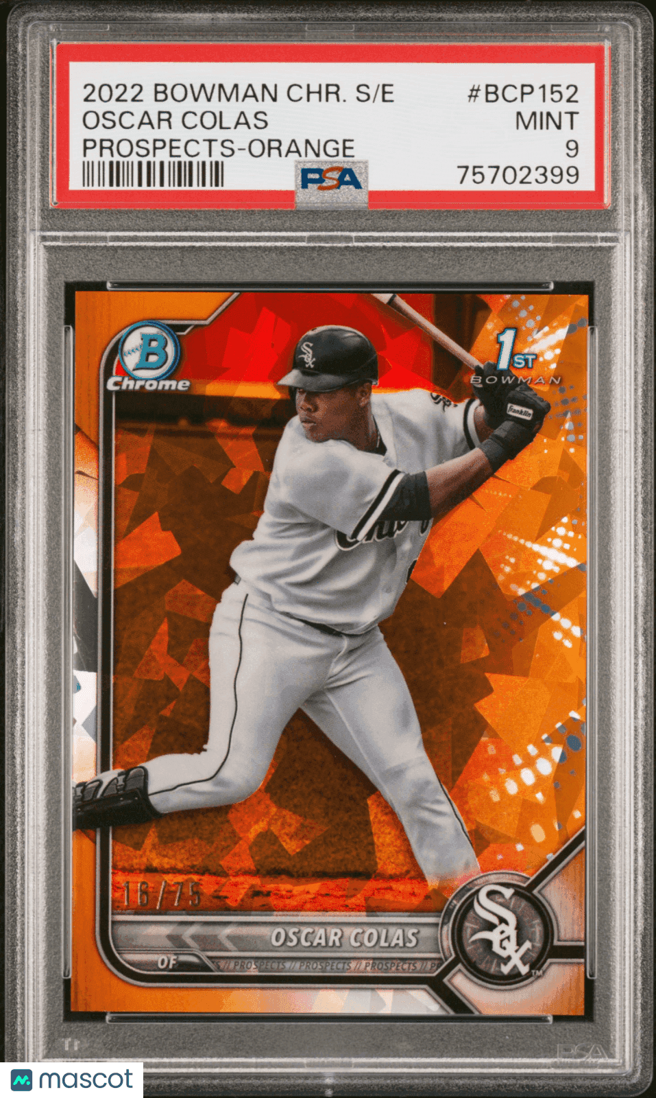 2022 Bowman Chrome Sapphire Edition Prospects Oscar Colas #BCP152 PSA 9