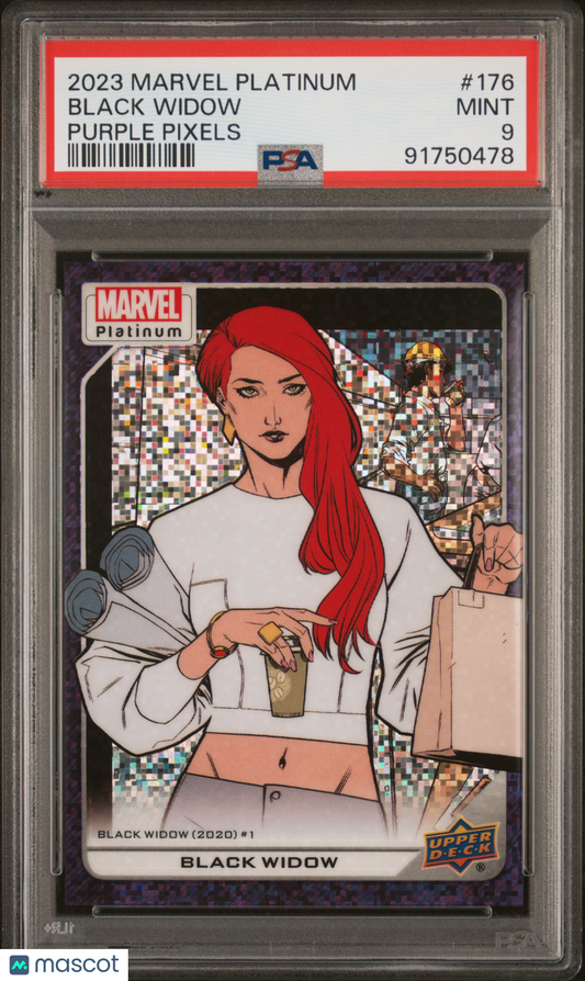 2023 Upper Deck Marvel Platinum Black Widow #176 PSA 9