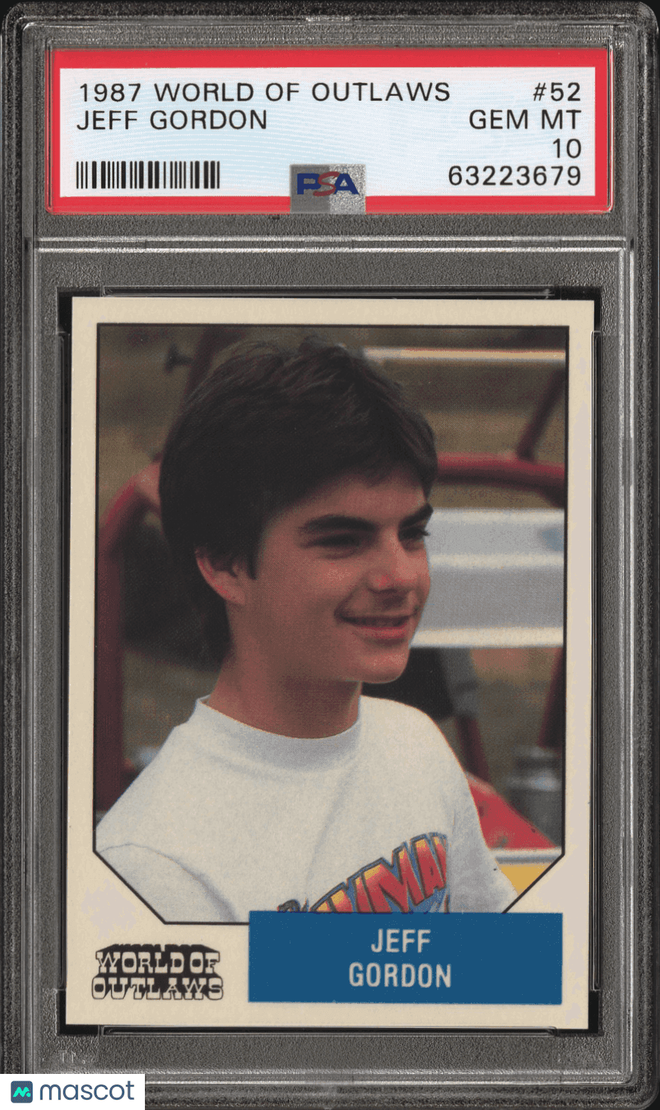 1987 World Of Outlaws Jeff Gordon #52 PSA 10