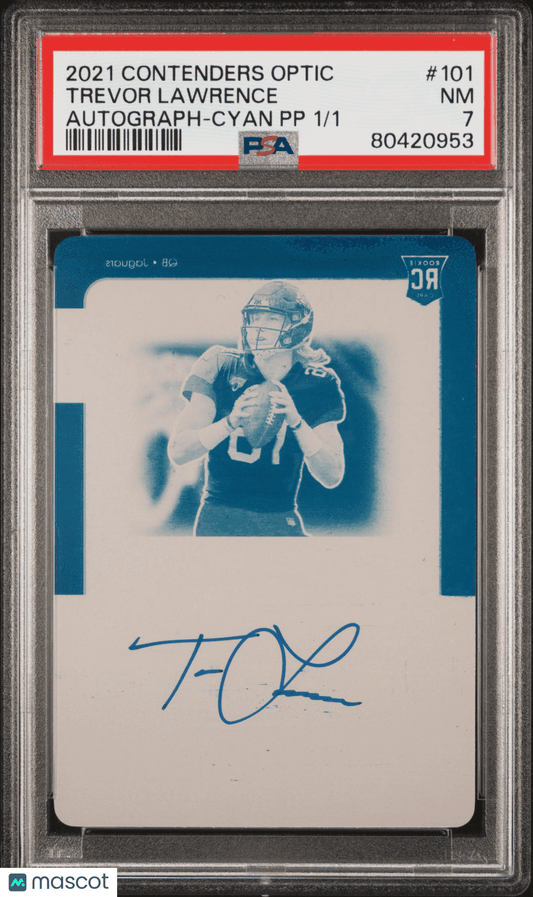 2021 Panini Contenders Optic Trevor Lawrence #101 PSA 7