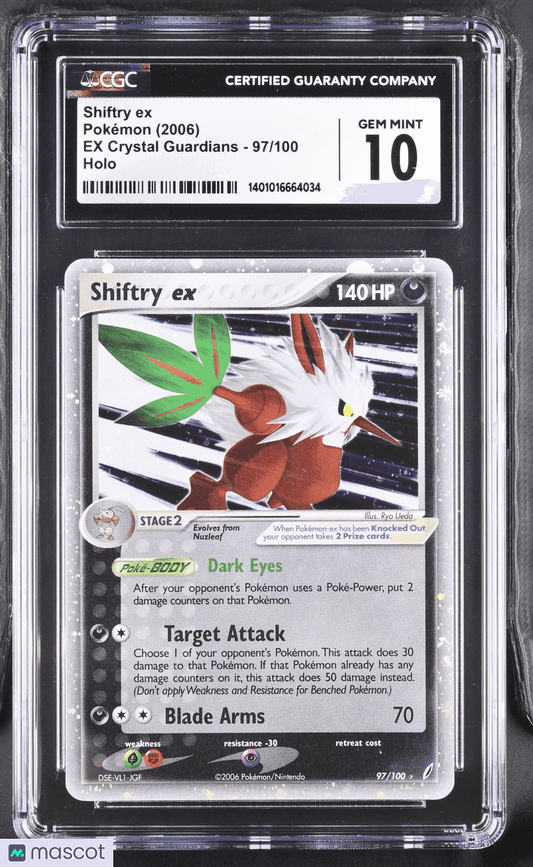 2006 Pokémon TCG Shiftry ex #97/100 English CGC 10