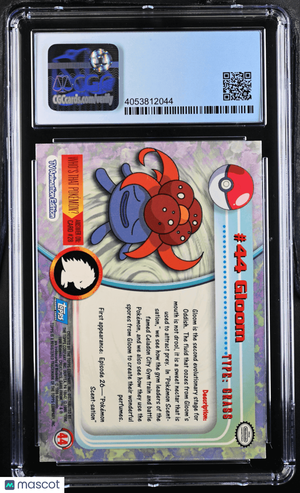 1999 Pokémon TCG Gloom #44 English CGC 10