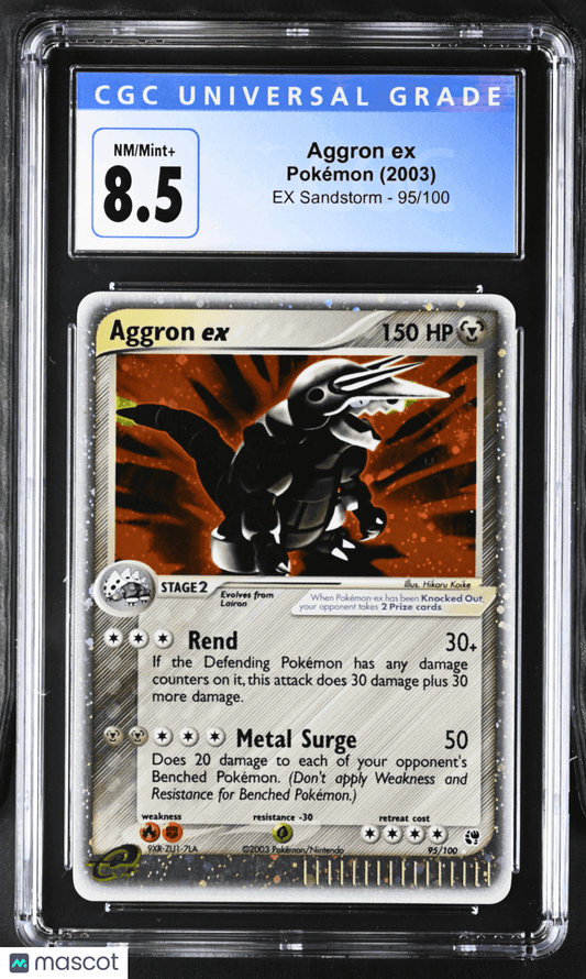 2003 Pokémon TCG Aggron ex #95/100 English CGC 8.5