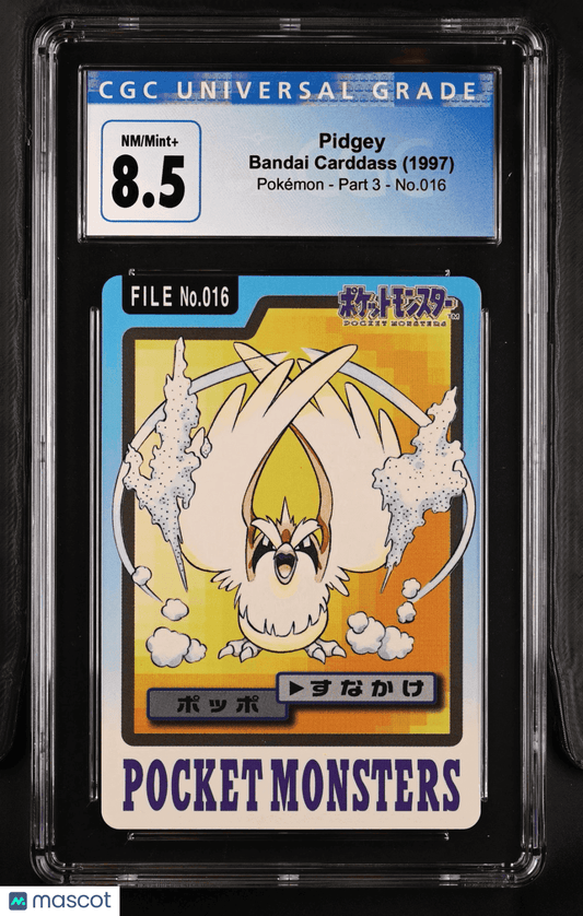 1997 Pokémon Carddass Pidgey #016 Japanese CGC 8.5