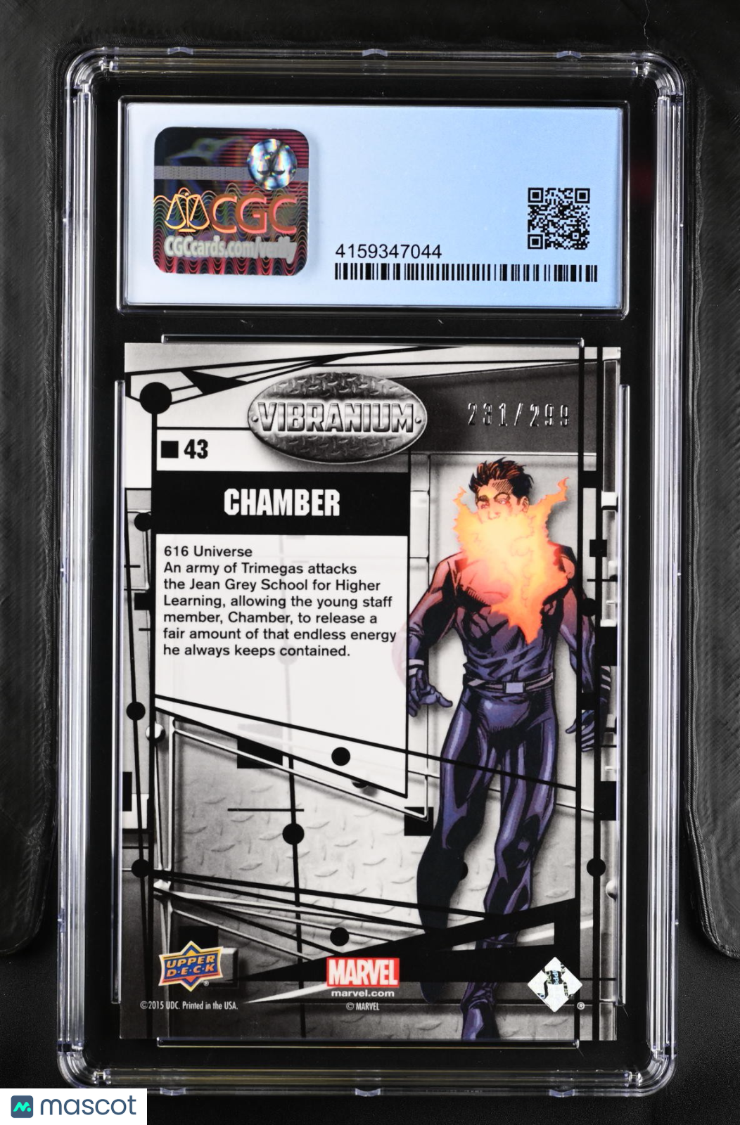 2015 Marvel Vibranium (2015 Upper Deck) Chamber #43 CGC 10
