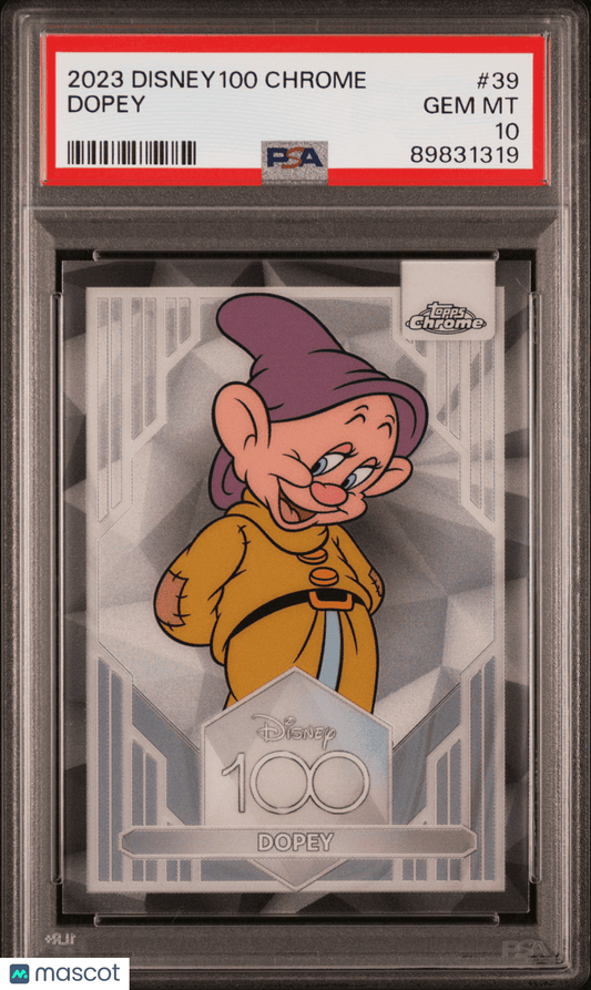 2023 Topps Chrome Disney100 Dopey #39 PSA 10