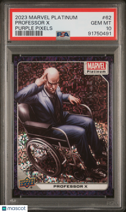 2023 Upper Deck Marvel Platinum Professor X #62 PSA 10