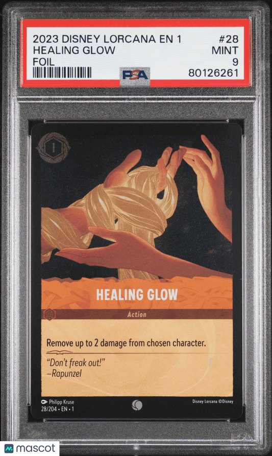 2023 Disney Lorcana TCG Healing Glow #28 PSA 9