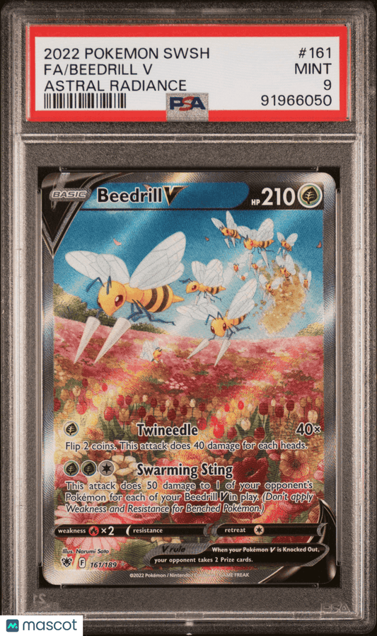 2022 PokéMon TCG Beedrill V #161 PSA 9