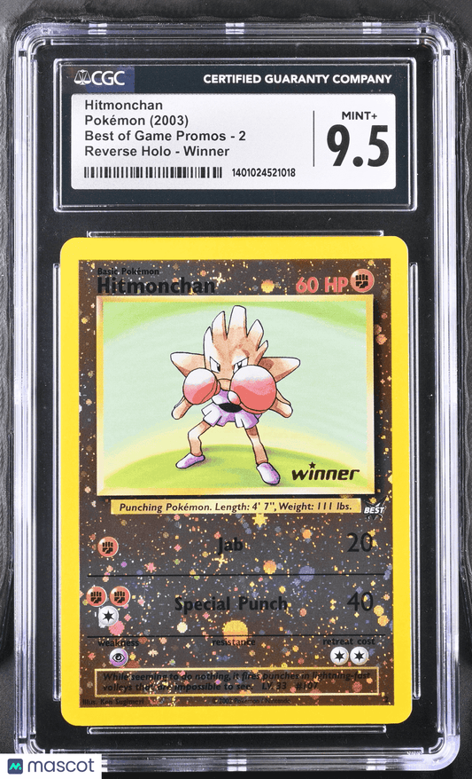 2003 Pokémon Hitmonchan #2 English CGC 9.5