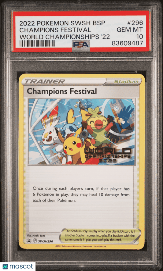 2022 Star Wars Pocketmodel TCG Champions Festival #296 PSA 10