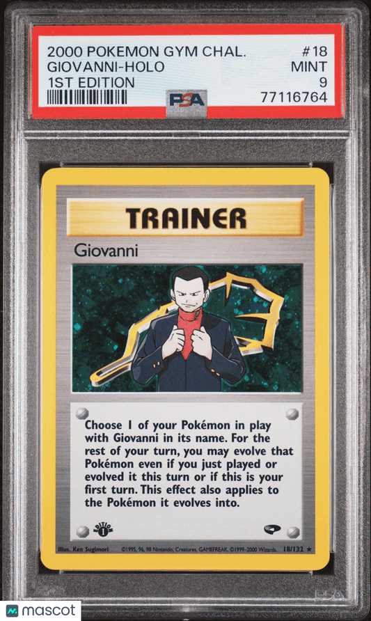 2000 PokéMon TCG Giovanni #18 PSA 9