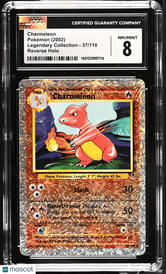 2002 Pokémon TCG Charmeleon #37/110 English CGC 8