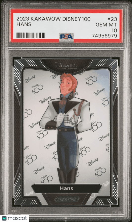 2023 Kakawow Phantom Disney100 Wondrous Character Hans #23 PSA 10