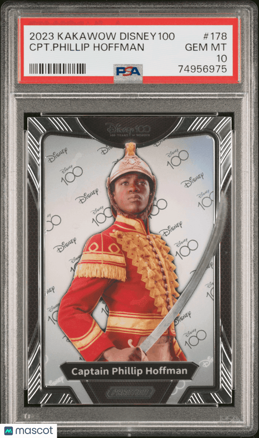 2023 Kakawow Phantom Disney100 Wondrous Character CPT. Phillip Hoffman #178 PSA 10