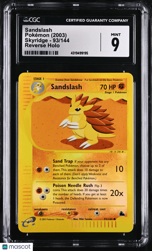 2003 Pokémon Sandslash #93/144 English CGC 9